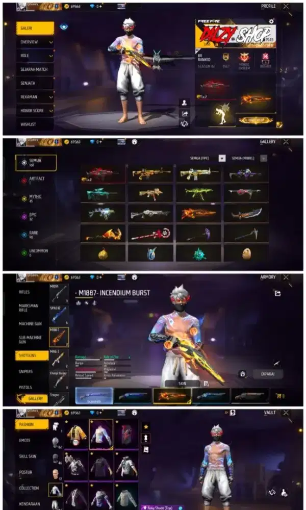 TAMPUNG JUAL BELI AKUN FF FREE FIREE AMANAH