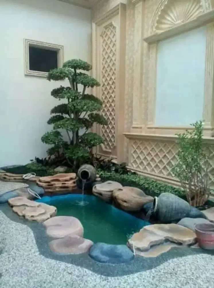 Jasa pembuatan kolam relif kolam ikan koi dll