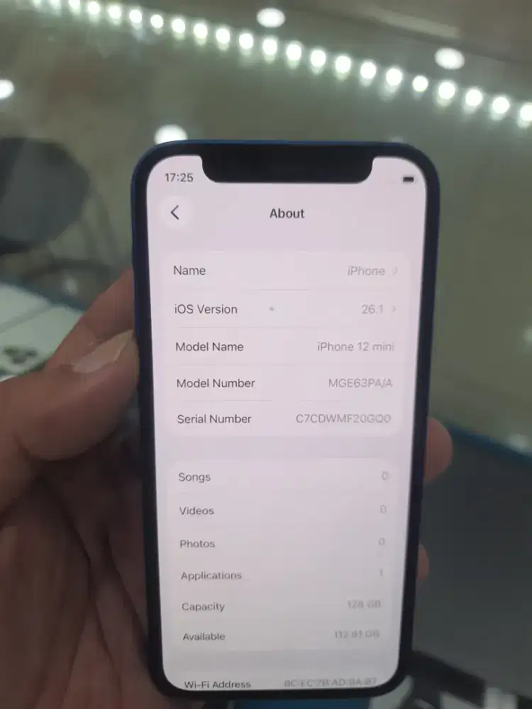 Iphone 12 mini 128gb bh97% resmi ibox lengkap