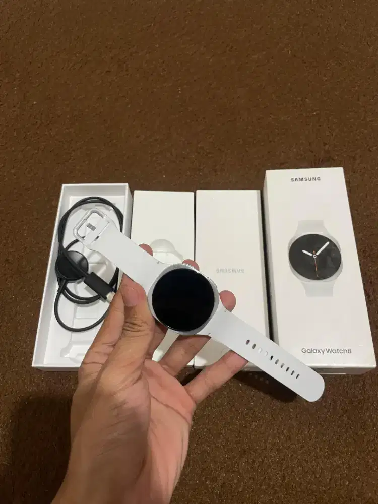Samsung Watch 8 40mm silver Resmi Like New