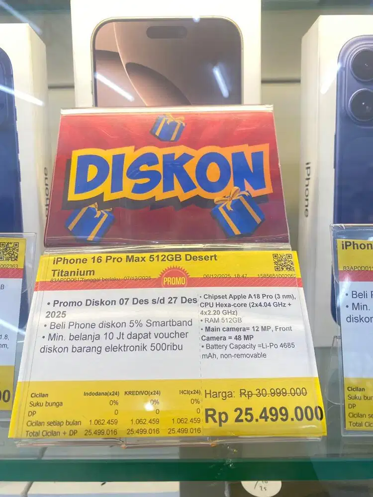 Iphone 16 Pro Max  512 GB #Bisa Cicilan Pakai KREDIVO