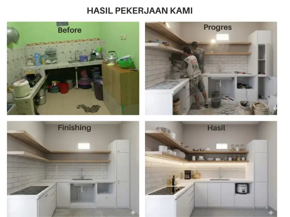 Jasa Kitchen Set Custom Bandung • Free Survey+3D• Promo Akhir Tahun