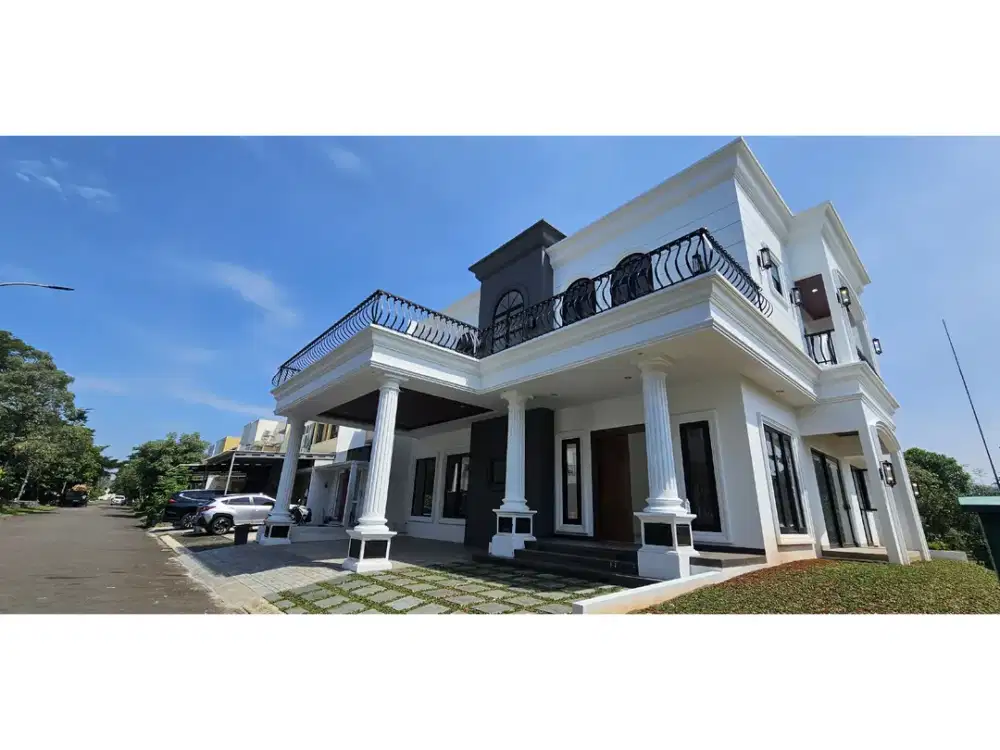 Dijual Rumah Bangunan Mandiri Konsep Modern American Style di BSD