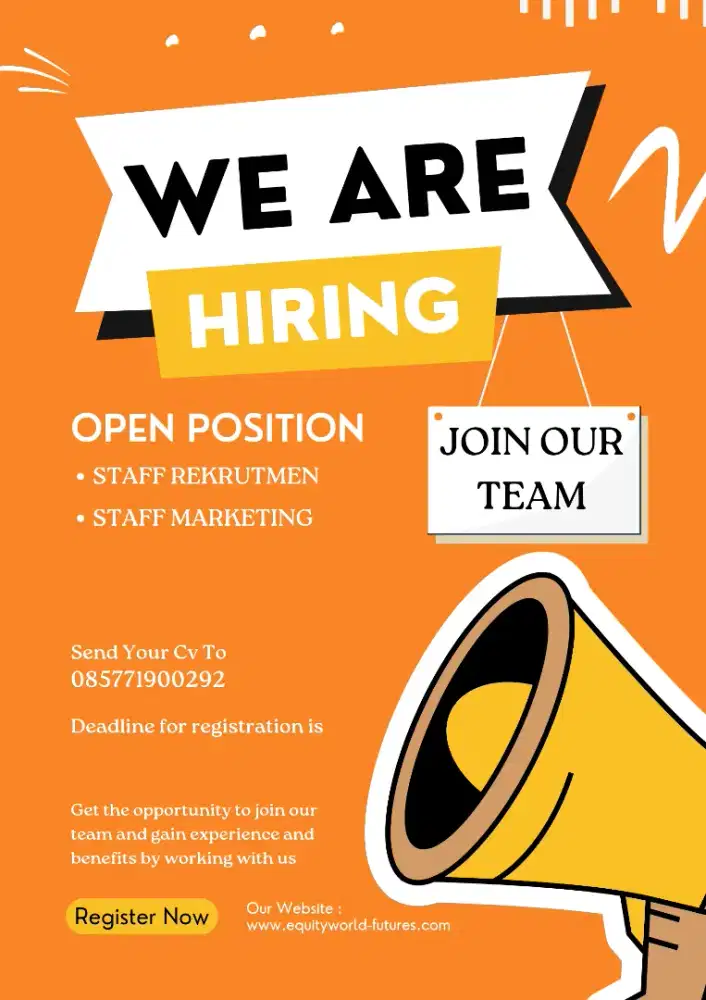 Lowongan pekerjaan PT EQUITYWORLD FUTURE