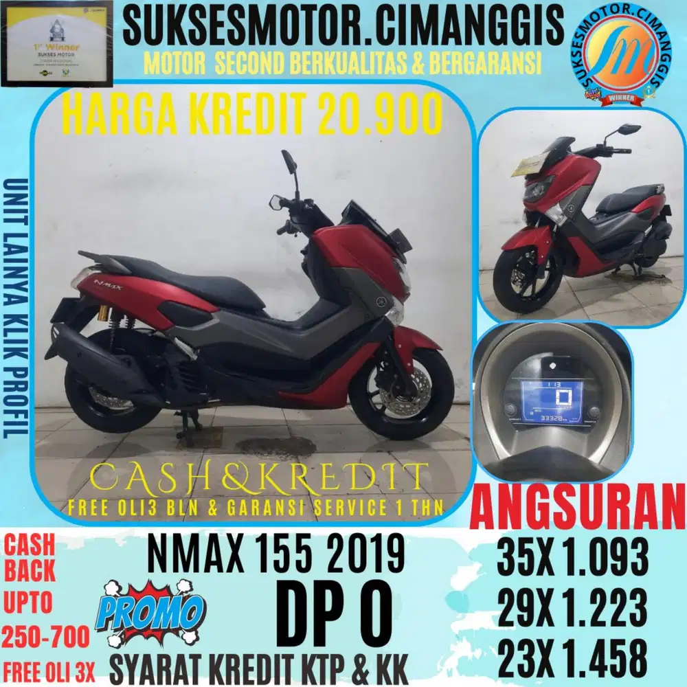 DP 0 NMAX 155 MASUK CICILAN KE 1 CASHBACK UPTO 700RBU FREE OLI3X