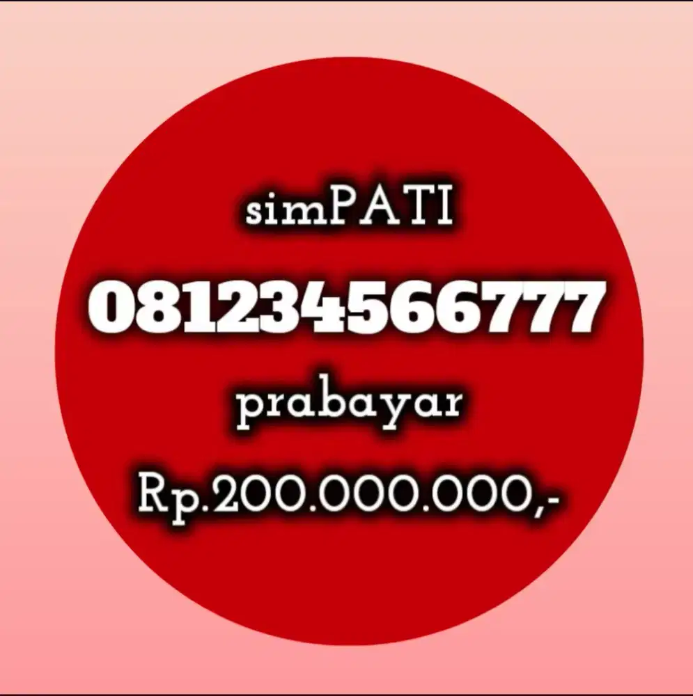 NOMOR CANTIK SIMPATI 777