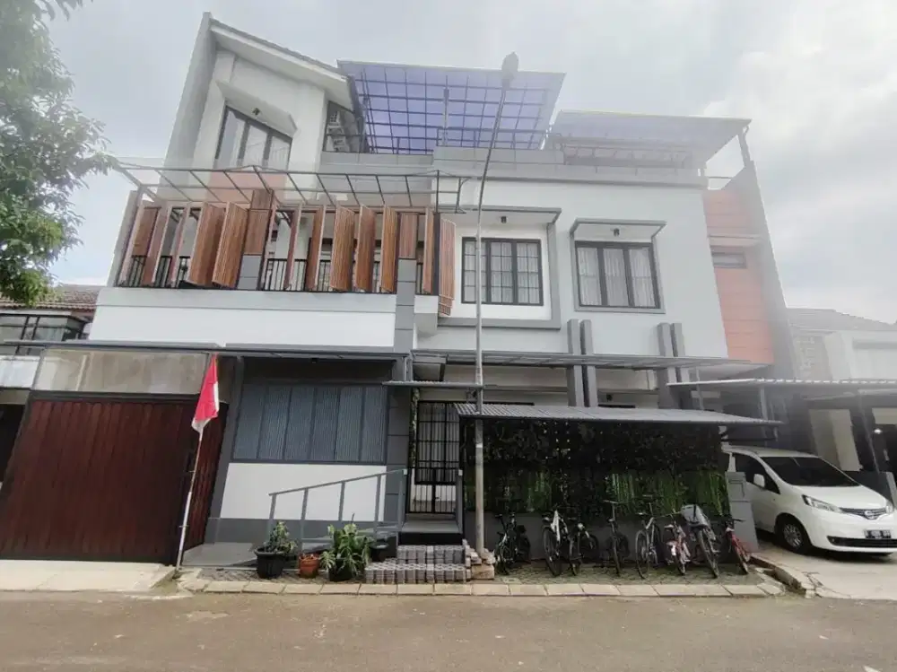 RUMAH MEWAH BINTARO 3 LANTAI 450m2 + ROOFTOP, INDOOR POOL & JACUZZI