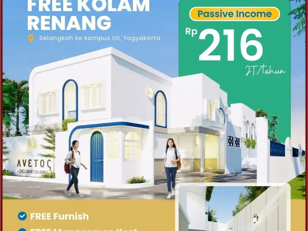 Rumah kost  Ngaglik IMB-SHM Barat Kampus Ull