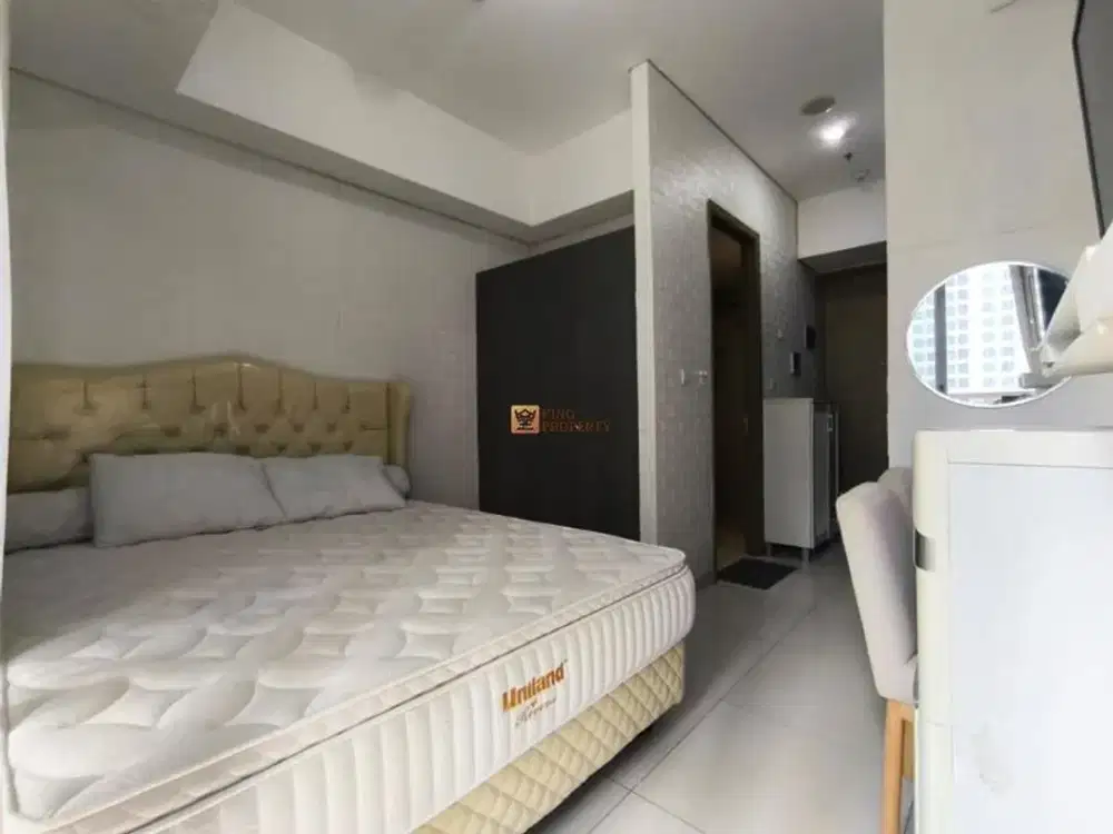 Studio Desain Modern Kontemporer di Taman Anggrek Residence – Full Furnish, Dekat 4 Mall Besar