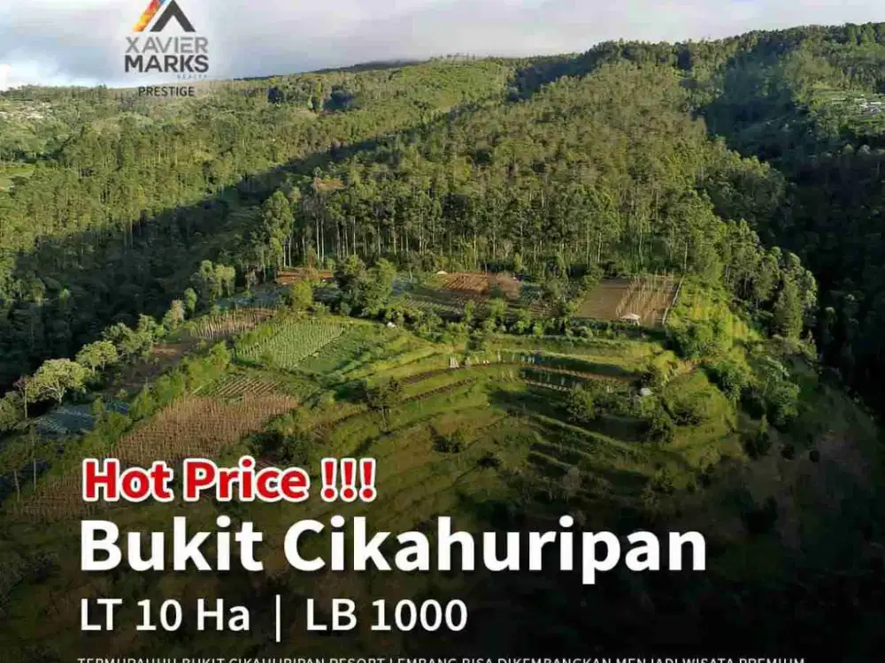 TERMURAHHH Bukit Cikahuripan Resort Lembang luas 10 Ha bisa dikembangkan menjadi wisata premium