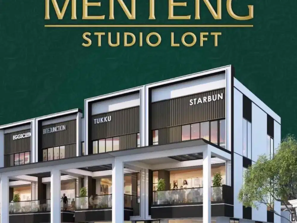 Menteng Studio Loft Ruko Mewah Hadap Jalan Boulevard