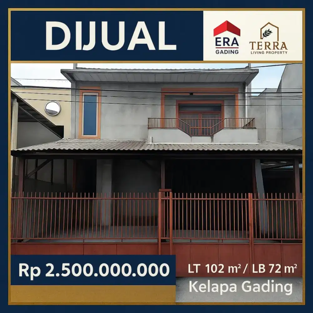 Dijual Cepat Nego Rumah Gading Elok Kelapa Gading Jakarta Utara