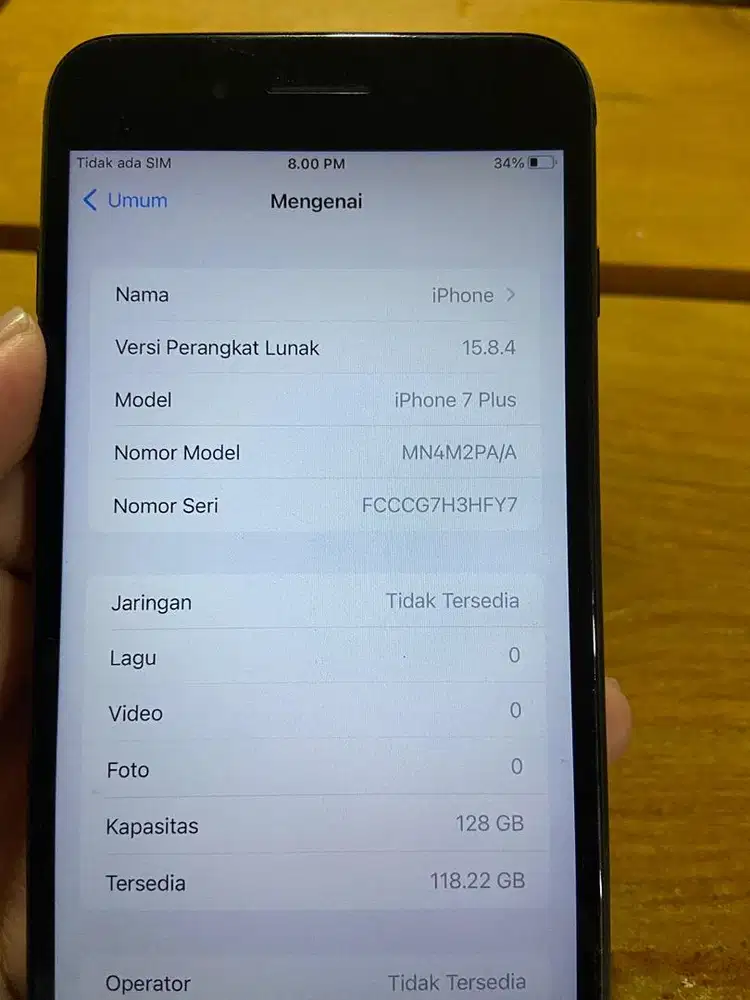 iPhone 7 Plus 128GB - Minus Tombol Silent