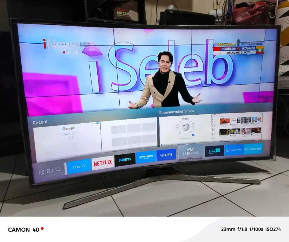 Smart TV 49 inchi Layar Curva Melengkung Merk Samsung seri UA49KU6300K