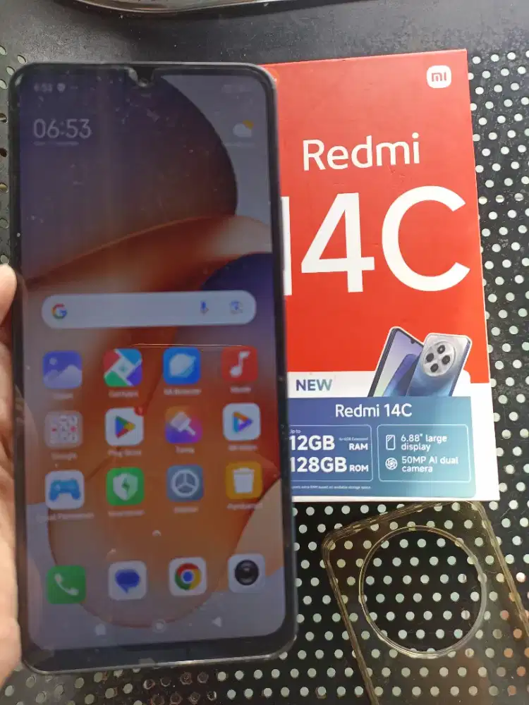 Redmi 14c ram 6/128 fullset bagus