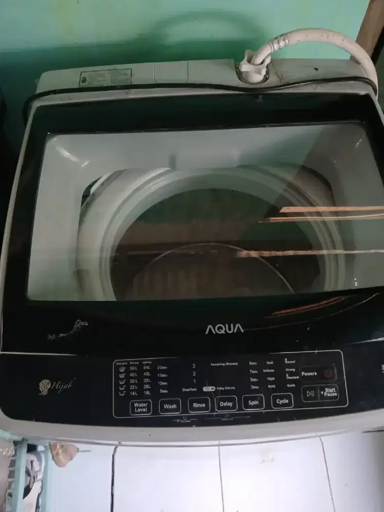 Mesin cuci Aqua Sharp pakai 2 bulan