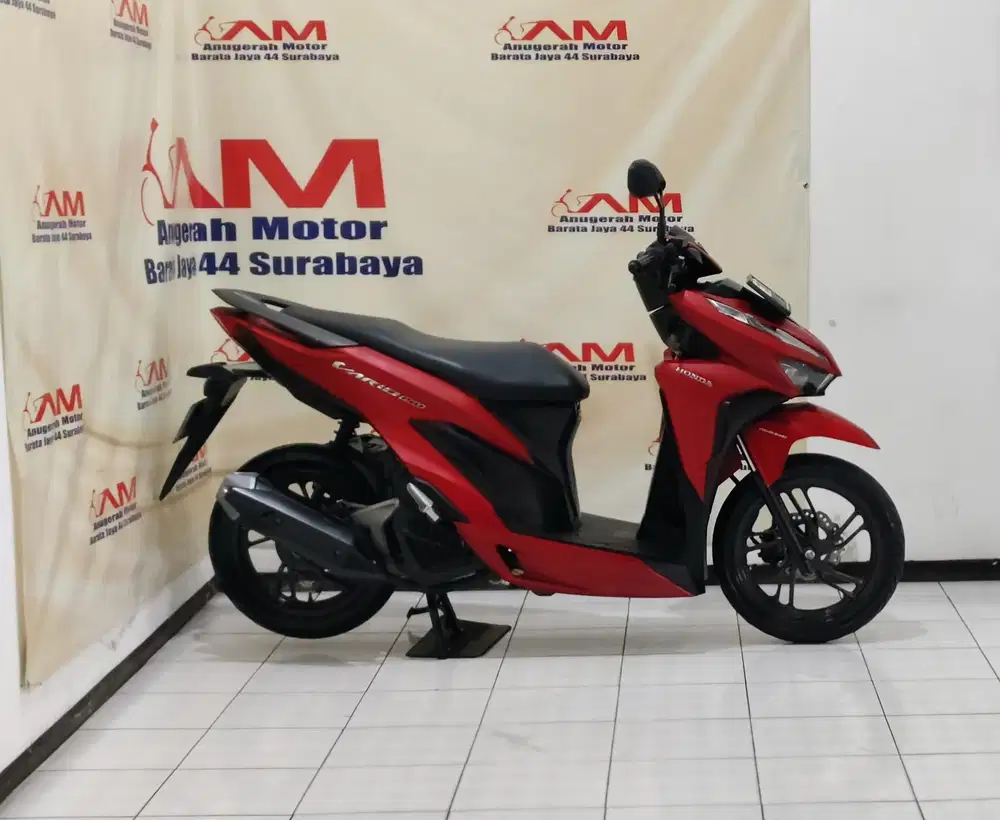 Ready Honda Vario 150 keyless tahun 2018 warna merah doff