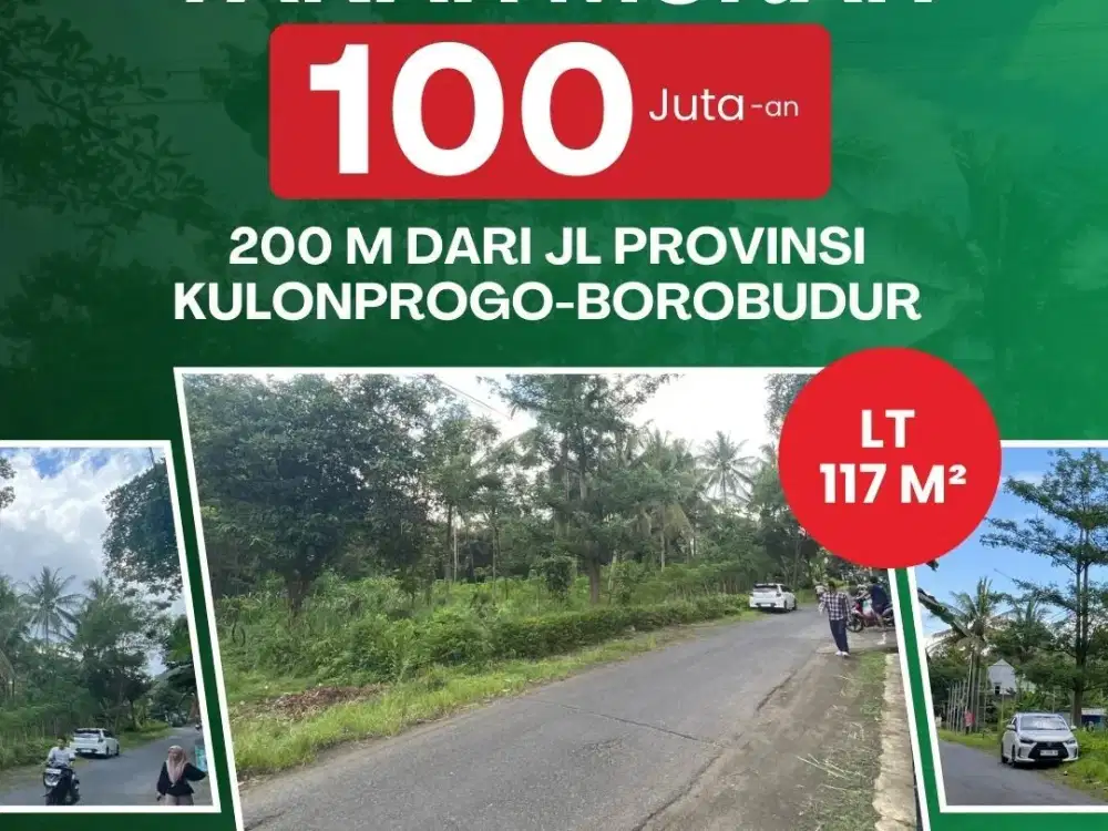 Tanah Kavling Murah Jogja Mangku Jalan Aspal kuloprogo 200m dari Jl Provinsi Kulonprogo-Borobudur