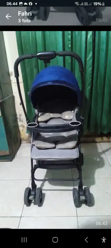 Stroler crist olins vadso, madih bagus bisa dirong dus arah