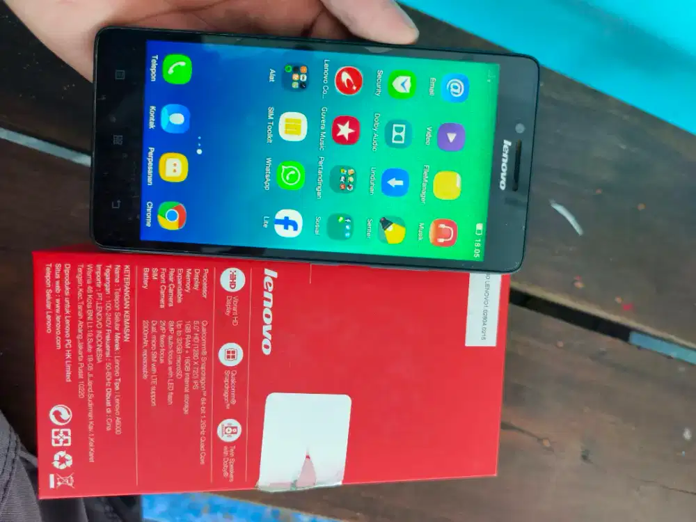 Lenovo a6000 ram 1/16 gb