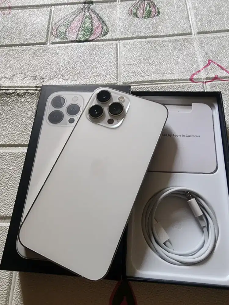 Iphone 13promax 128gb ex ibox warna silver