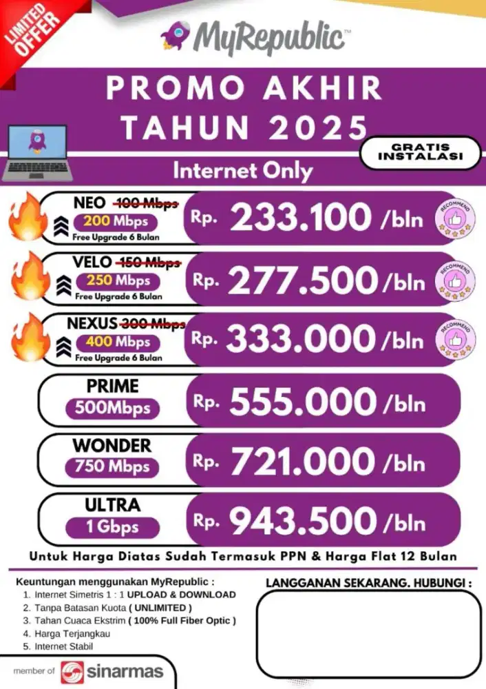 Berlangganan MyRepublic