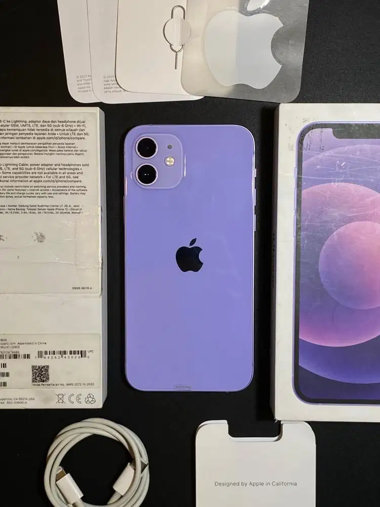 iphone 12 128b ibox, All fungsi normal, Lengkap Full set ori, NEGO