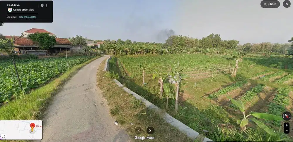 Dijual Cepat Tanah Lebar 25m Depan SDN Strategis Jokotole Pademawu SHM