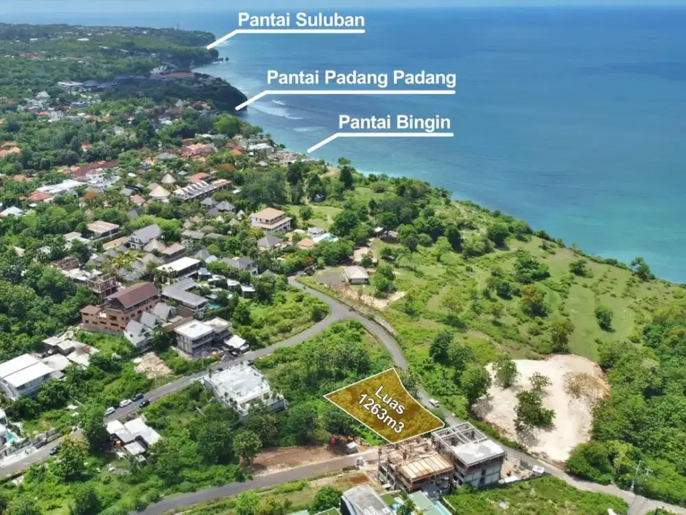 Tanah Ocean View Pantai Bingin Pecatu Kuta Selatan Badung Bali