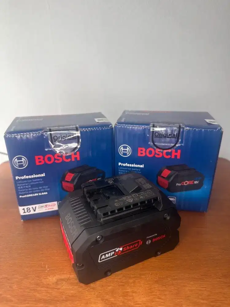 2 Bosch 8.0Ah Procore Battery Baterai 18V Brushless Alat Mesin LI-ION