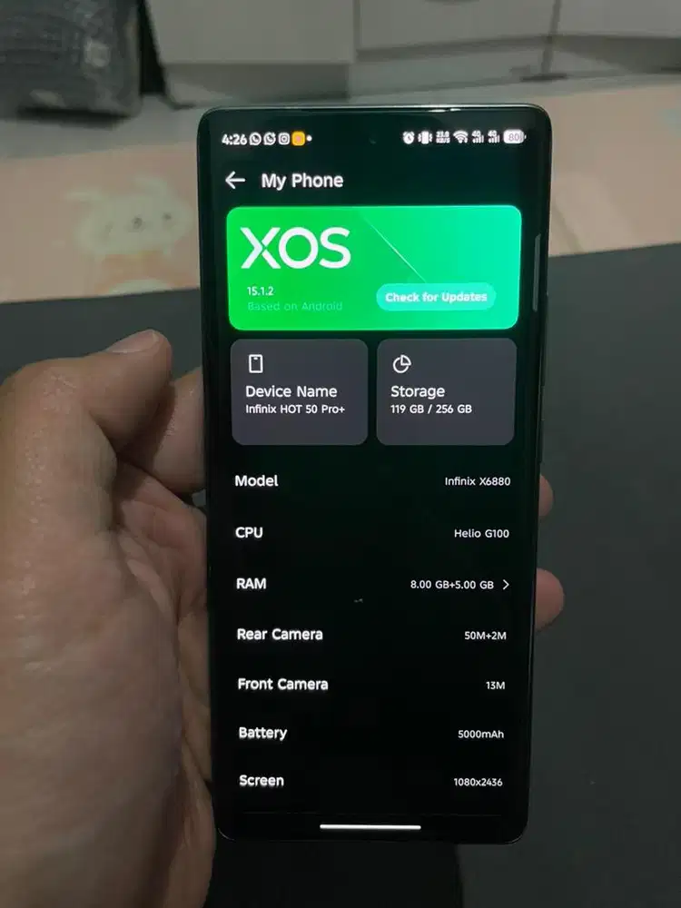 Infinix Hot 50 Pro Plus 256GB NFC Batangan