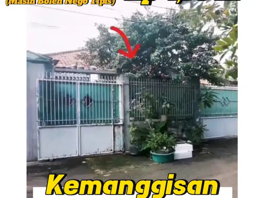 DIJUAL MURAH RUMAH DALAM KOMPLEK KEMANGGISAN JAKARTA BARAT