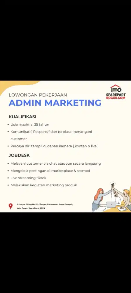 Admin marketing online shop