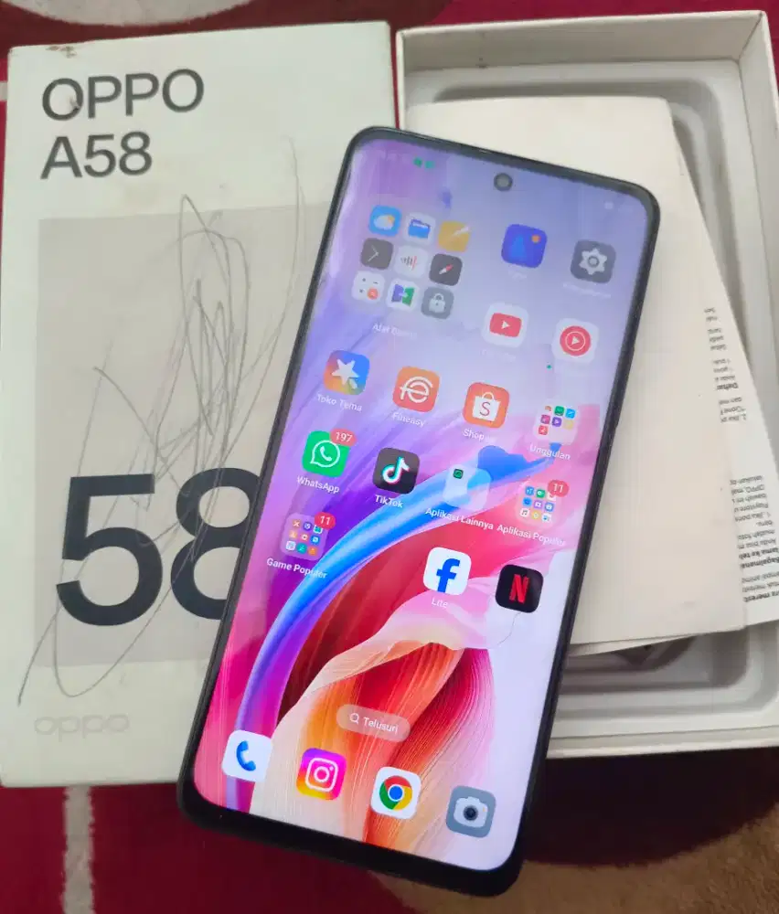 OPPO A58 128GB FULLSET LENGKAP