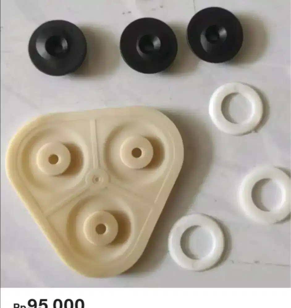 Karet seal segitiga pompa mesin RO Pureline Micron 500 gpd HF 50 L