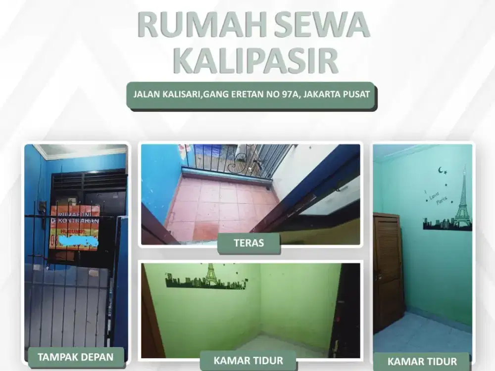 Rumah Minimalis disewakan 2 Lantai 2 Kamar Jakarta Pusat Dekat St. Cikini