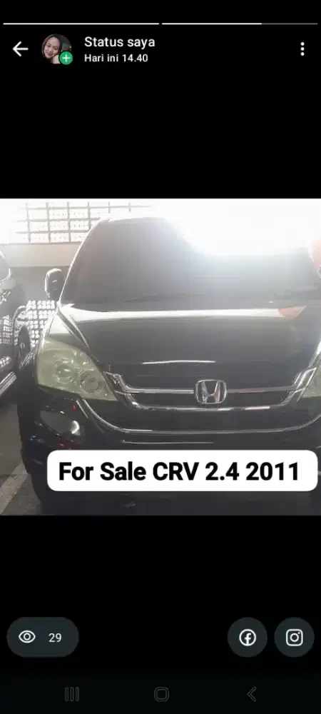 Di jual CRV 2.4 2011