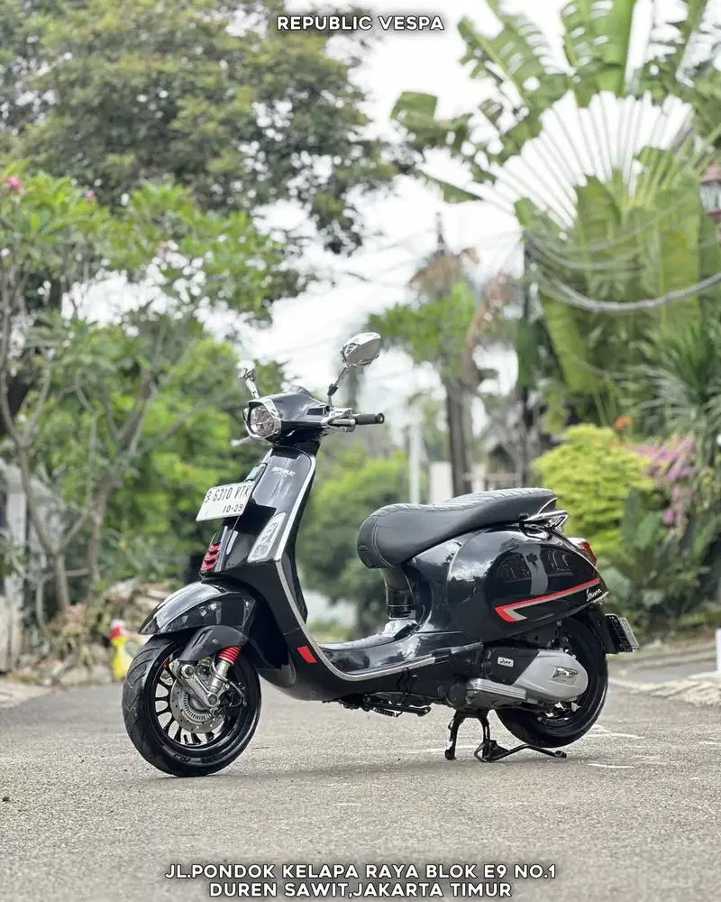 PIAGGIO VESPA SPRINT S150 IGET ABS TH 2019 Warna Hitam Perfect Conditi