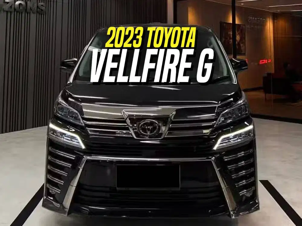 Toyota Vellfire G TSS 2023 Facelift Black Hitam