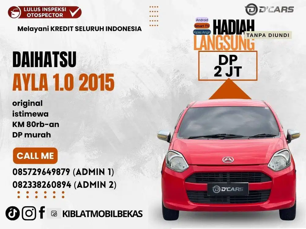 DAIHATSU AYLA 2015  LOW KM ISTIMEWA