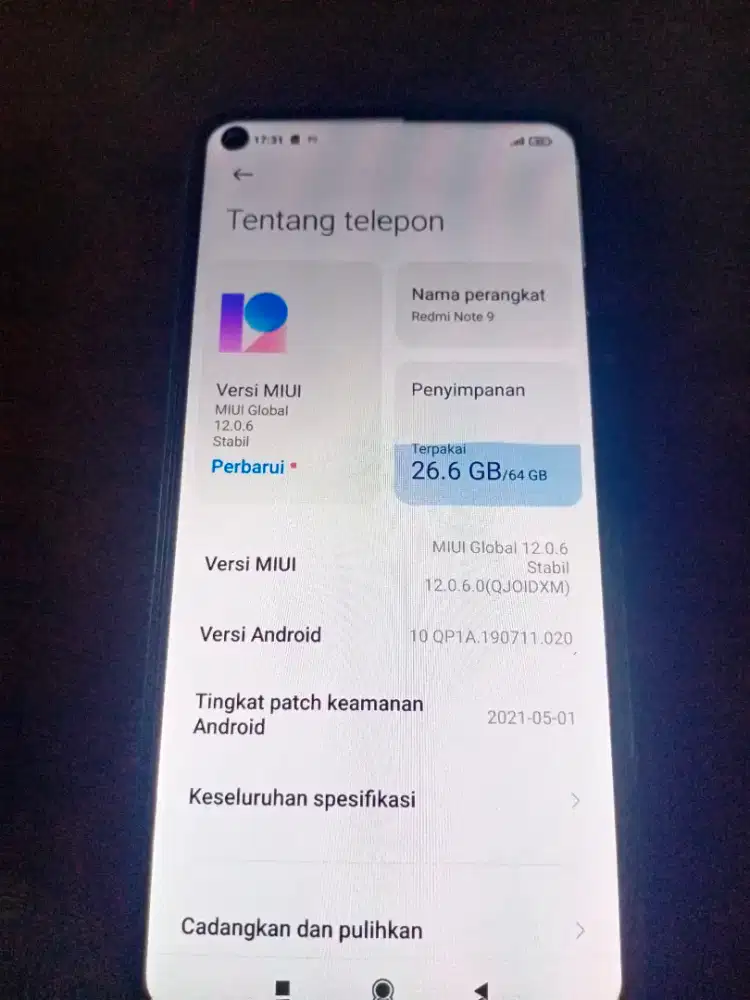 Redmi note 9 ram 4 lanjay