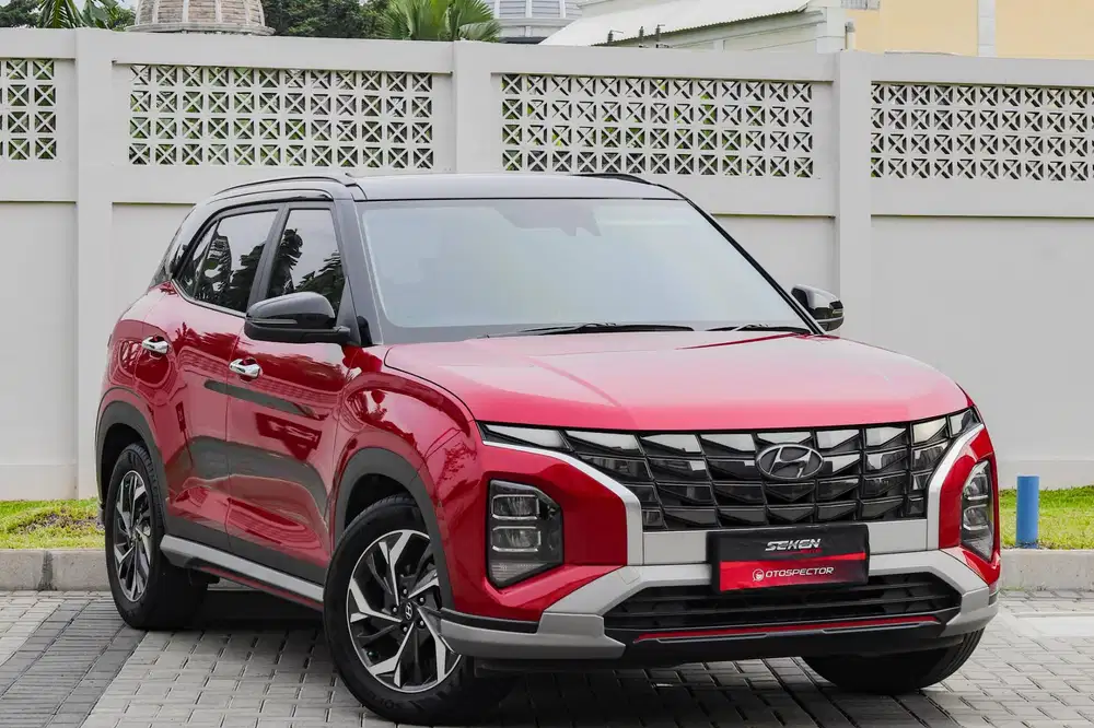 Hyundai Creta Prime 1.5 Sunroof Panoramic AT Matic 2022 Two Tone Merah