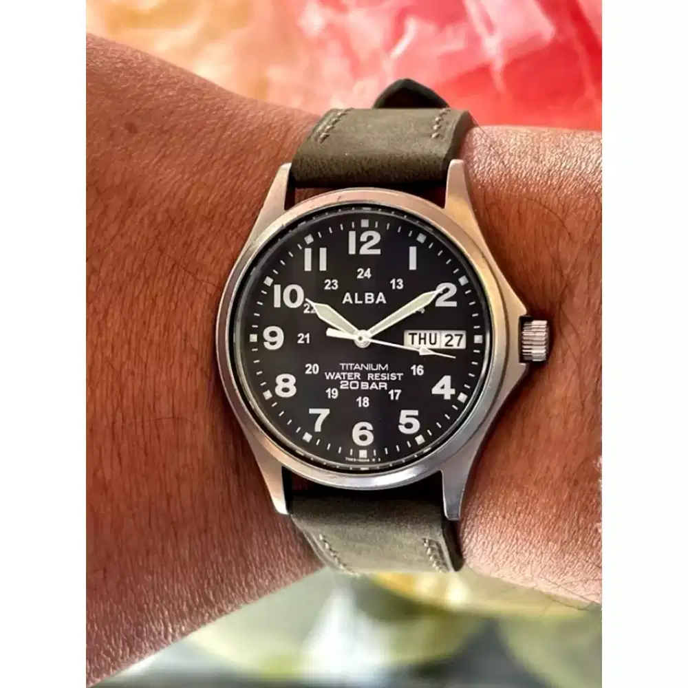 Alba titanium military all original.