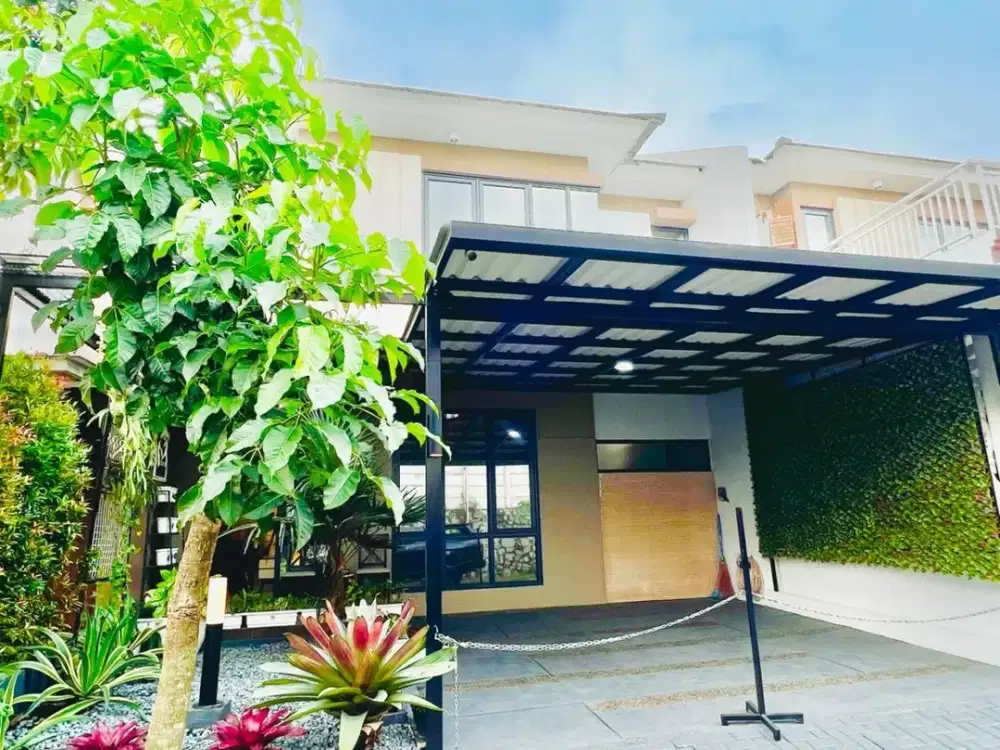 Dijual murah Rumah Full Furnish di dalam cluster Kota wisata