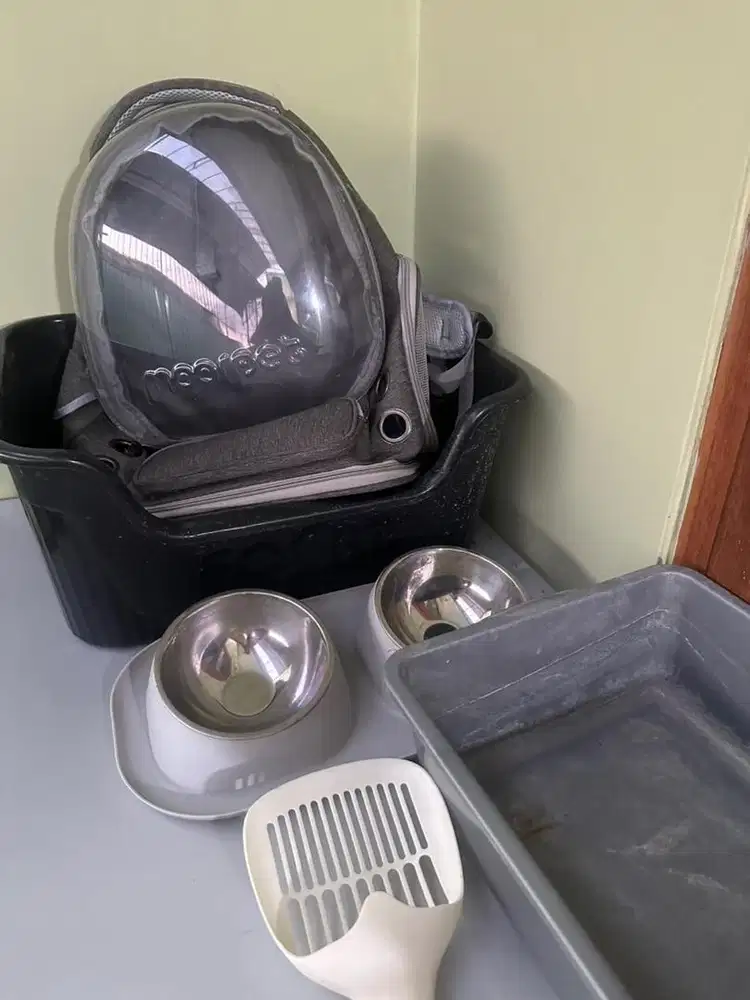 Kandang Kucing, Tas, Tempat Makan, LiterBox