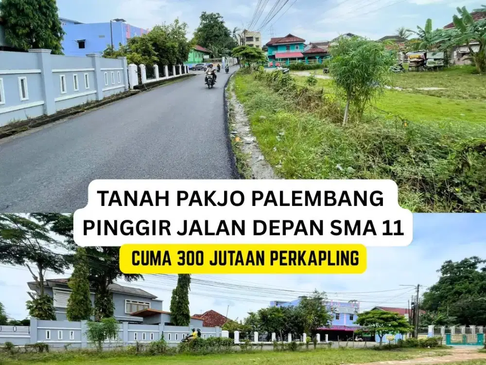 TANAH PAKJO PINGGIR JALAN KOTA PALEMBANG