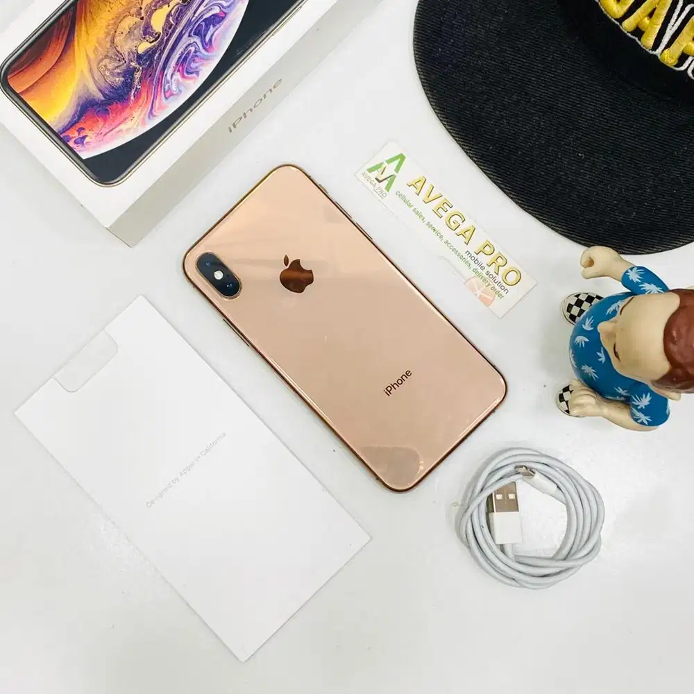 second iphone xs 64 gb space gold fullset original