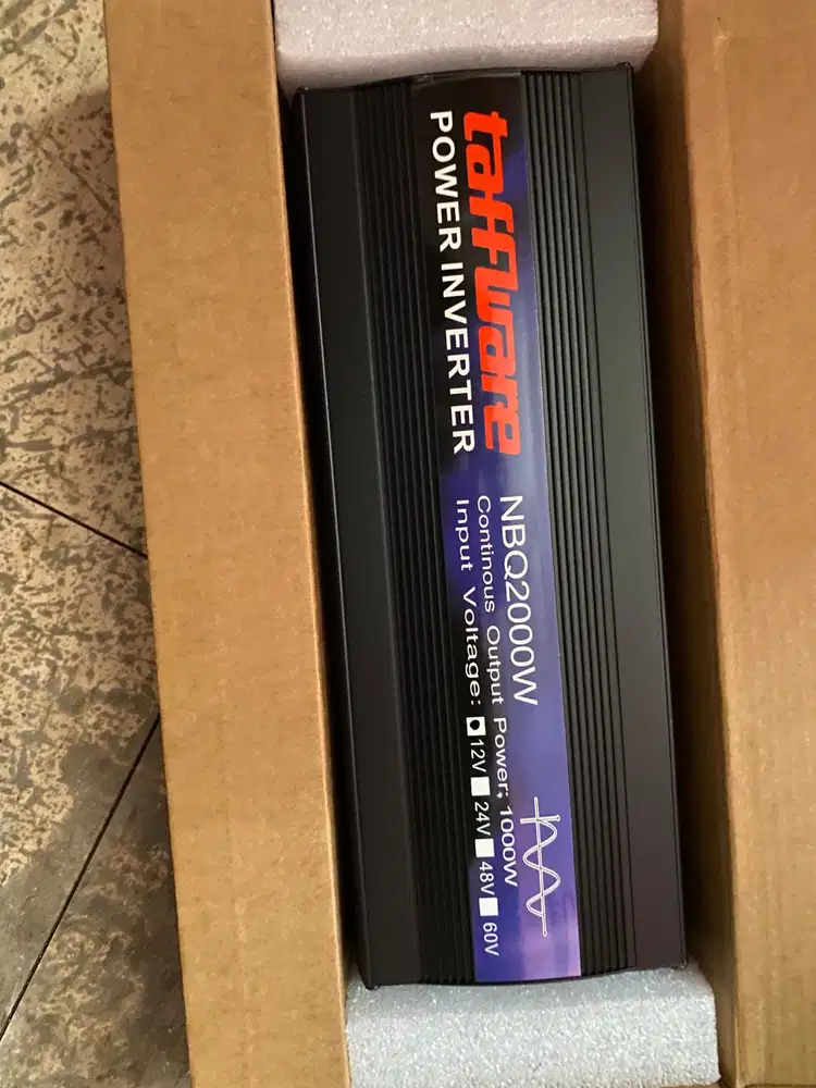 Taffware Power Inverter Mobil Pure Sine Wave DC 12V to AC 220V 2000W -