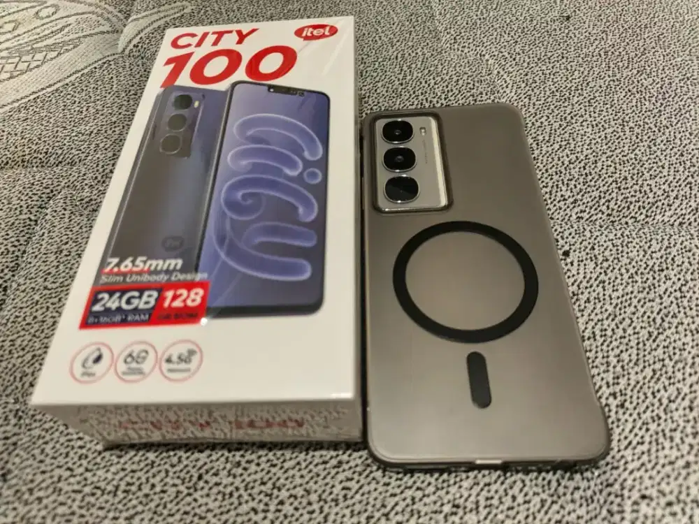 ITEL CITY 100 PURE TITANIUM 24GB/128GB IP64 BATTERY 5200mAh 90Hz UFS 2