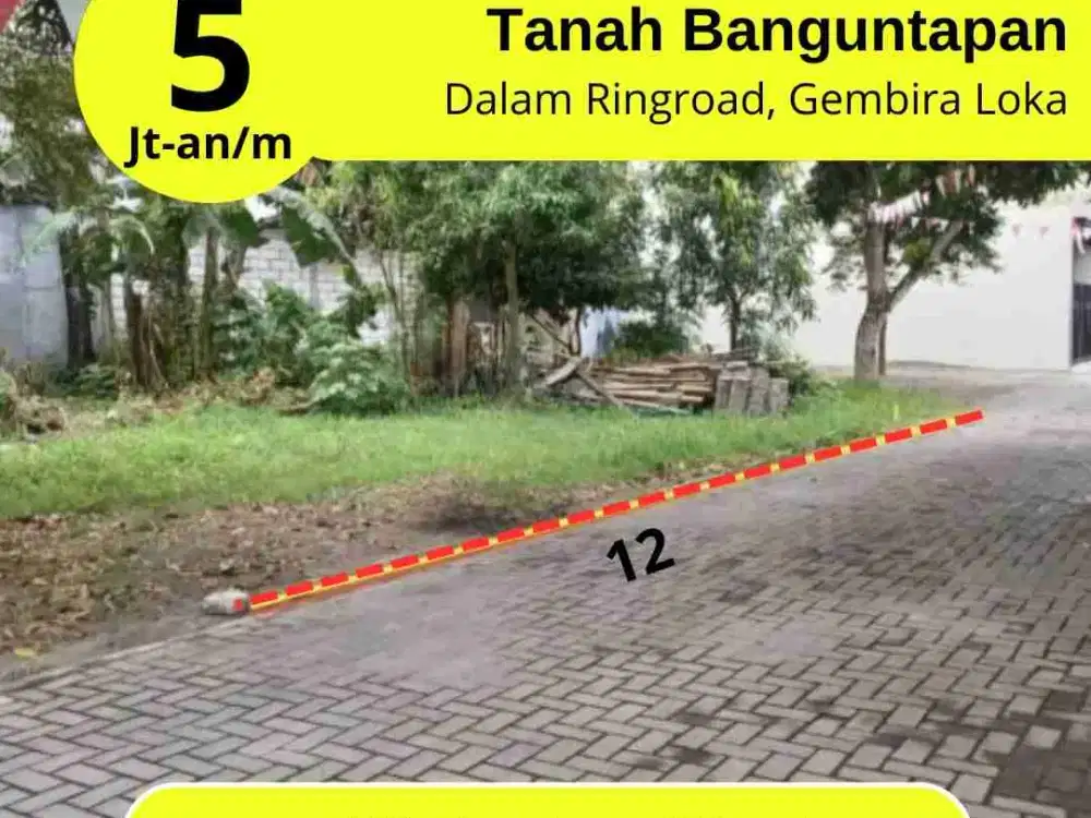 jual tanah murah pekarangan Kota gede Dalam Ringroad Jogja